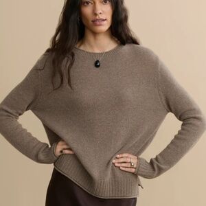 Jenny Kayne Taupe Everyday Sweater Size M